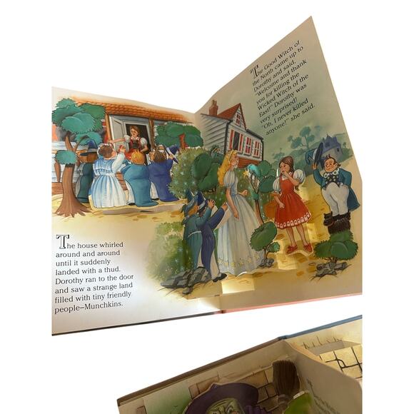 Vtg Wonderful Wizard of Oz Pop-Up Book set 4 treasury collection series pastel - Picture 4 of 10